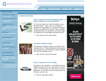 Tablet Screenshot of donateguide.com
